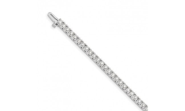 Quality Gold 14k White Gold AAA Diamond Tennis Bracelet - X734WAAA