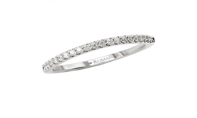 14k White Gold Diamond Wedding Band