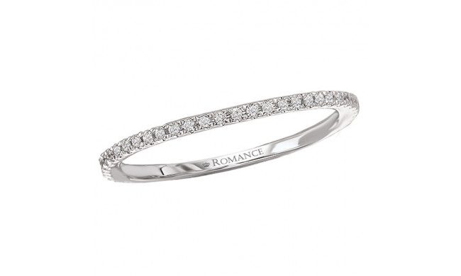 Romance 18k White Gold Micro-Set Diamond Wedding Band