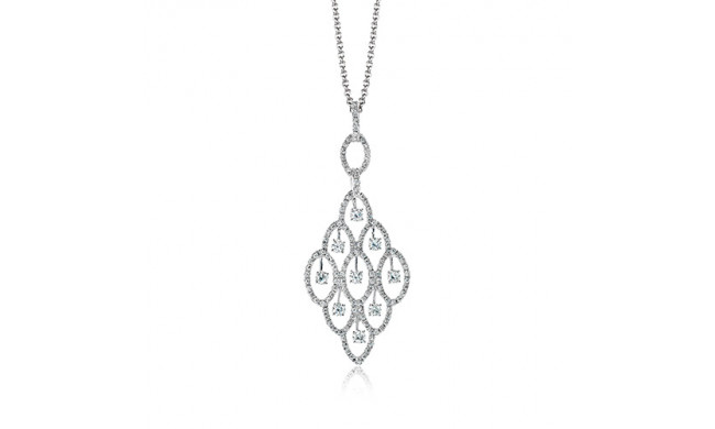 Zeghani Glamorous Pendent With White Diamonds