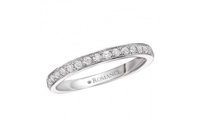 Romance 18k White Gold Diamond Diamond Wedding Band