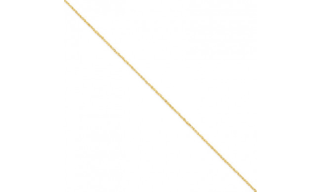 Quality Gold 14k 1.7mm Ropa Anklet - RPA028-10