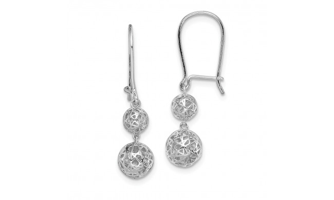 Quality Gold Sterling Silver Rhodium-plated Balls Dangle Earrings - QE14881