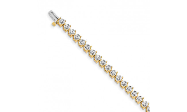 Quality Gold 14k Yellow Gold AA Diamond Tennis Bracelet - X2843AA