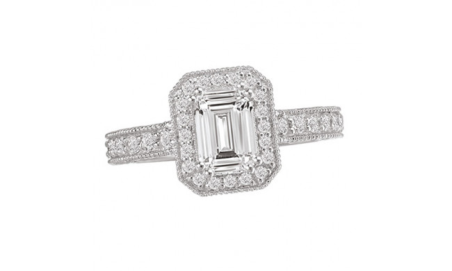 La Vie 14k White Gold Semi-Mount Diamond Engagement Ring