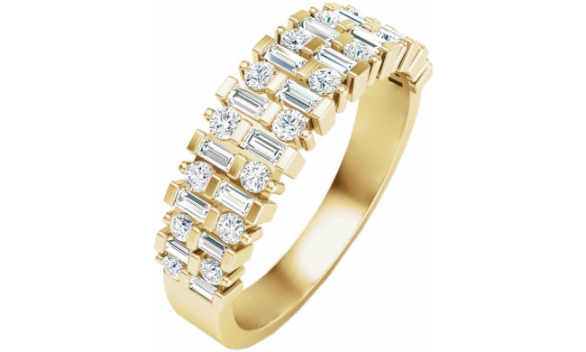 14K Yellow 3/4 CTW Diamond Anniversary Band - 653559600P