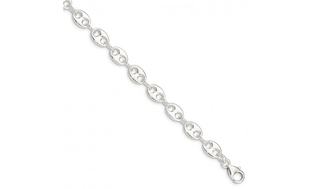 Quality Gold Sterling Silver Polished Bracelet - QG3317-7.75