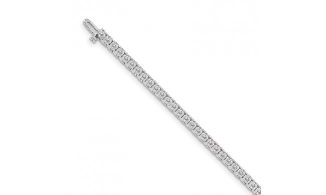 Quality Gold 14k White Gold A Diamond Tennis Bracelet - X731WA