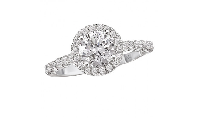 La Vie 14k White Gold Semi-Mount Diamond Engagement Ring