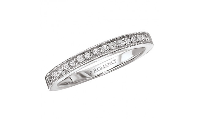 18k White Gold Diamond Wedding Band