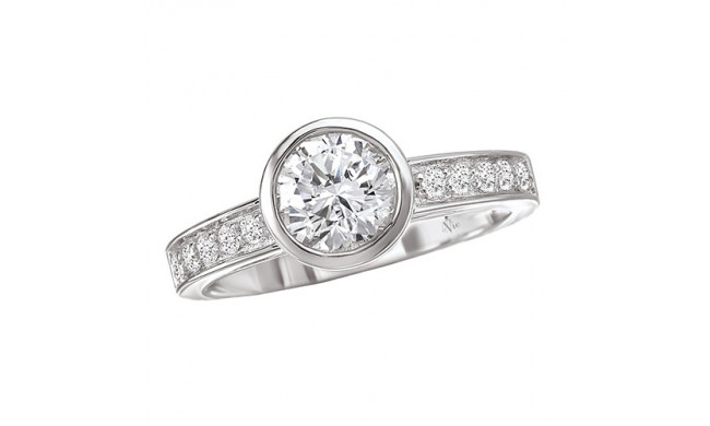 La Vie 14k White Gold Semi-Mount Diamond Engagement Ring