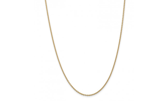 Quality Gold 14k 1.8mm Solid Polished Cable Chain Anklet - PEN138-9