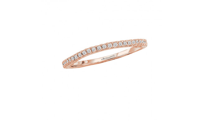 Romance 18k Rose Gold Curved Wedding Band