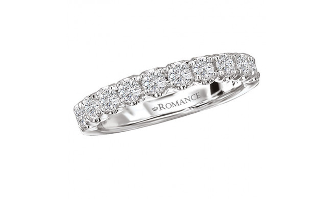 Romance 18k White Gold Diamond Wedding Band