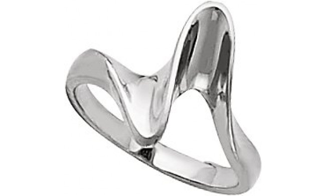 14K White Freeform Ring - 51906360P