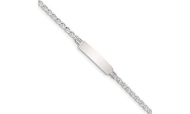 Quality Gold Sterling Silver Children's ID Bracelet - QID34-6