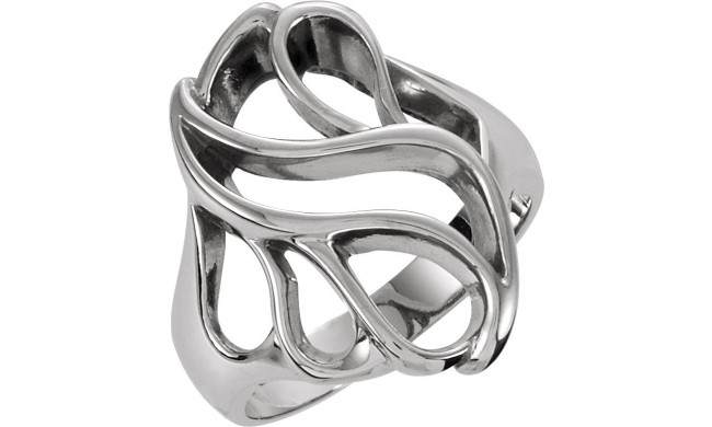 14K White Metal Fashion Ring - 552737192P