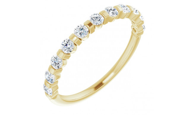 14K Yellow 1/2 CTW Diamond Anniversary Band - 1236756026P