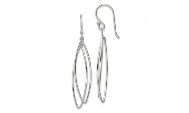 Quality Gold Sterling Silver Multi-Hoop Dangle Earrings - QE3985