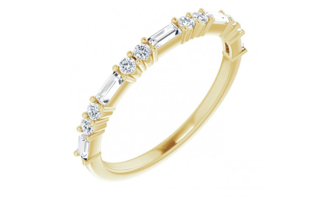 14K Yellow 3/8 CTW Diamond Anniversary Band - 123092601P