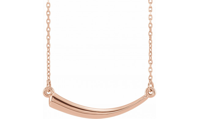 14K Rose Horn 16-18 Necklace - 86666103P