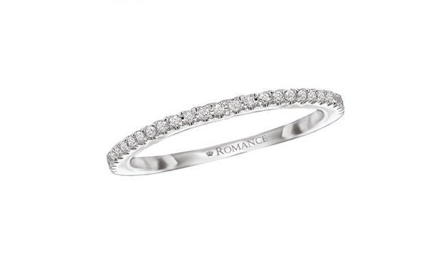 18k White Gold Diamond Wedding Band