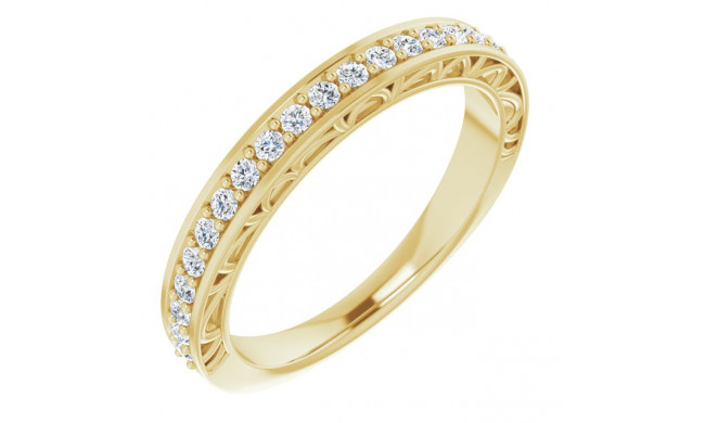 14K Yellow 1/3 CTW Diamond Anniversary Band - 123998601P