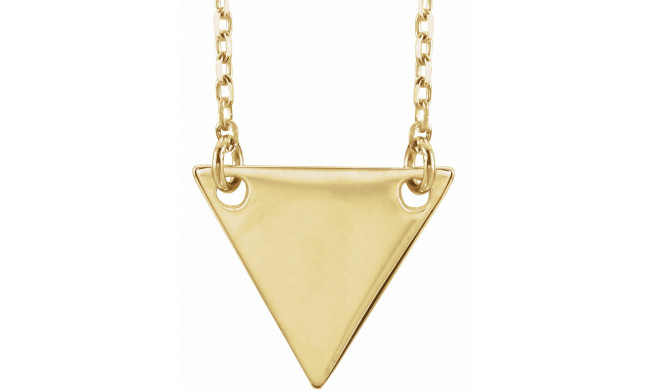 18K Yellow Gold Plated Geometric 18 Necklace - 86560109P