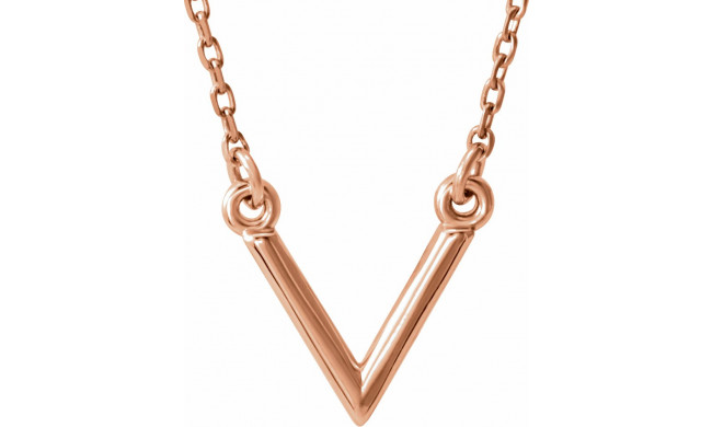 14K Rose V 16.5 Necklace - 863211003P