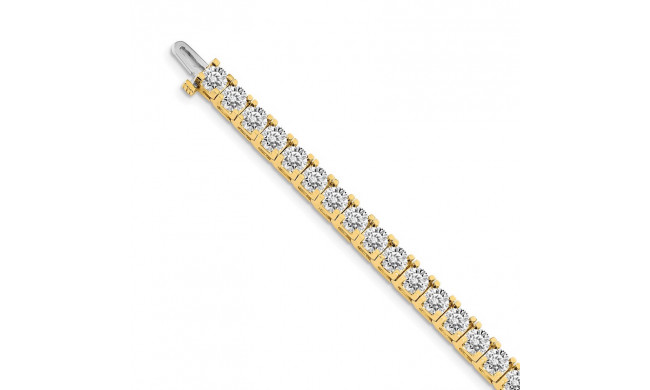 Quality Gold 14k Yellow Gold 5.1mm Diamond Tennis Bracelet - X2048