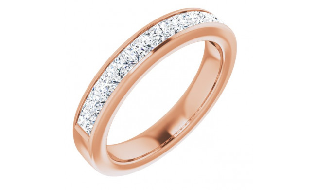 14K Rose 1 CTW Diamond Anniversary Band - 12298160099P