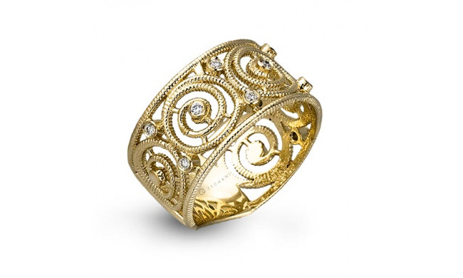 Zeghani 14k White Gold Diamond Ring