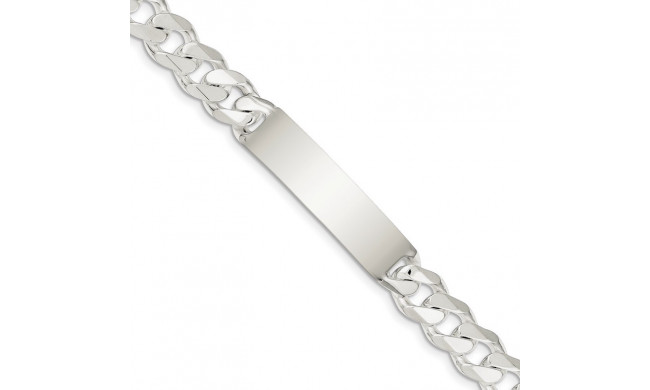 Quality Gold Sterling Silver Curb ID Bracelet - QCD300-8
