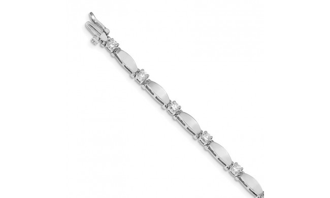 Quality Gold 14k White Gold AAA Diamond Tennis Bracelet - X2362WAAA