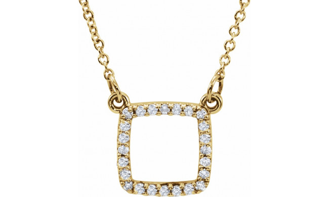 14K Yellow 1/10 CTW Diamond 16 Necklace - 85862100P