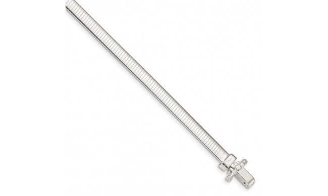 Quality Gold Sterling Silver 4.5mm Polished Cubetto 7.5in Bracelet - QG4864-7.5