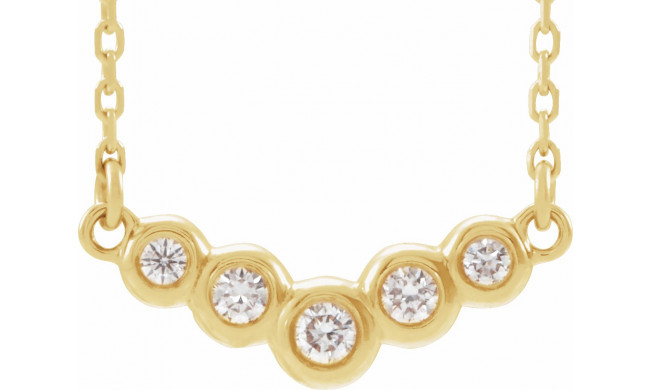 14K Yellow  1/8 CTW Diamond 18 Necklace - 86855616P