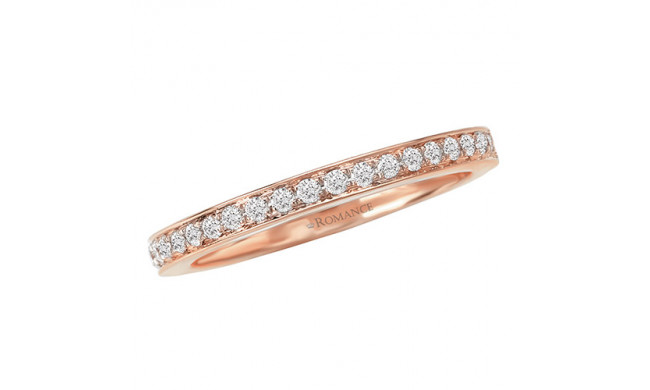 Romance 18k Rose Gold Diamond Wedding Band