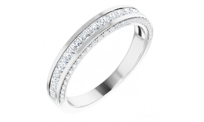 Platinum 3/4 CTW Diamond Anniversary Band - 123940603P