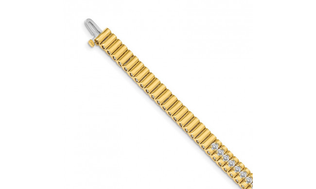 Quality Gold 14k Yellow Gold AA Diamond Tennis Bracelet - X2167AA