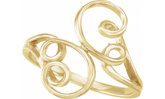 14K Yellow Freeform Ring - 51526255P