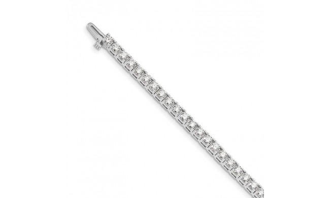 Quality Gold 14k White Gold AAA Diamond Tennis Bracelet - X2044WAAA