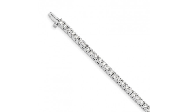 Quality Gold 14k White Gold A Diamond Tennis Bracelet - X734WA