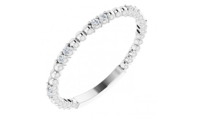 14K White 1/6 CTW Diamond Anniversary Band - 123105600P