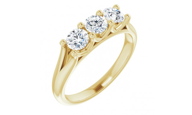 14K Yellow 3/4 CTW Diamond Anniversary Band - 1233506001P