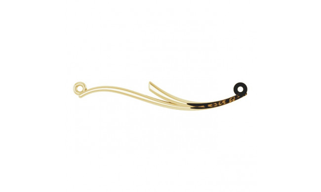 14K Yellow Curvilinear Bar 17.5 Necklace - 86299102P