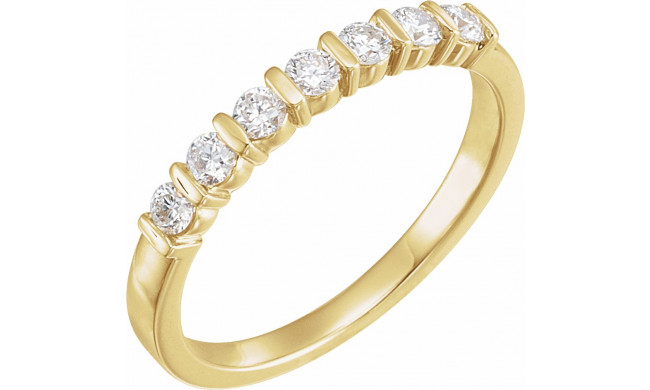 14K Yellow 1/3 CTW Diamond Anniversary Band - 60232207480P
