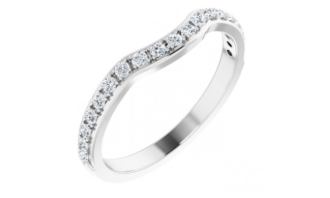 14K White 1/3 CTW Diamond Anniversary Band - 123010600P