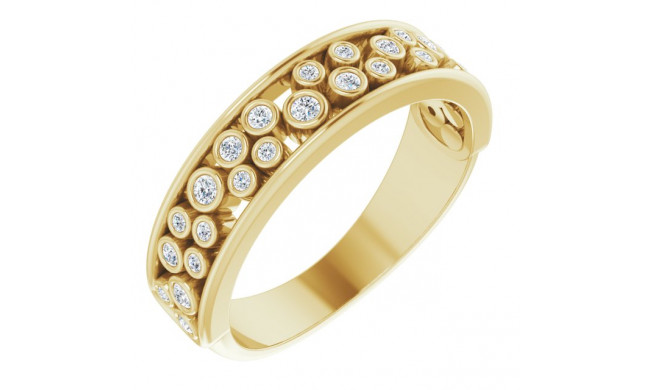14K Yellow 1/5 CTW Diamond Anniversary Band - 123805601P