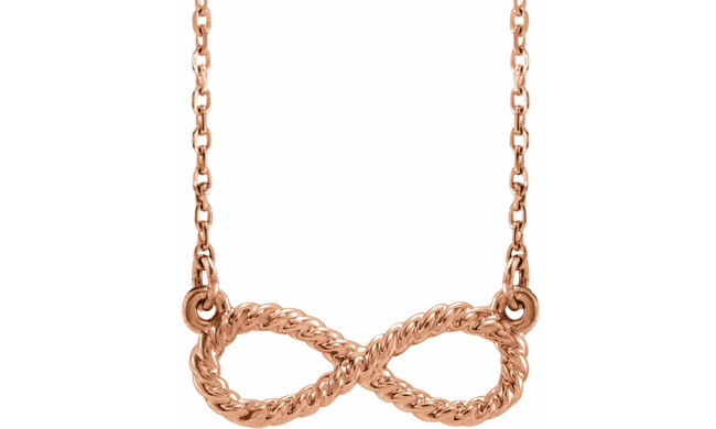 14K Rose Rope Infinity-Inspired 18 Necklace - 865616002P